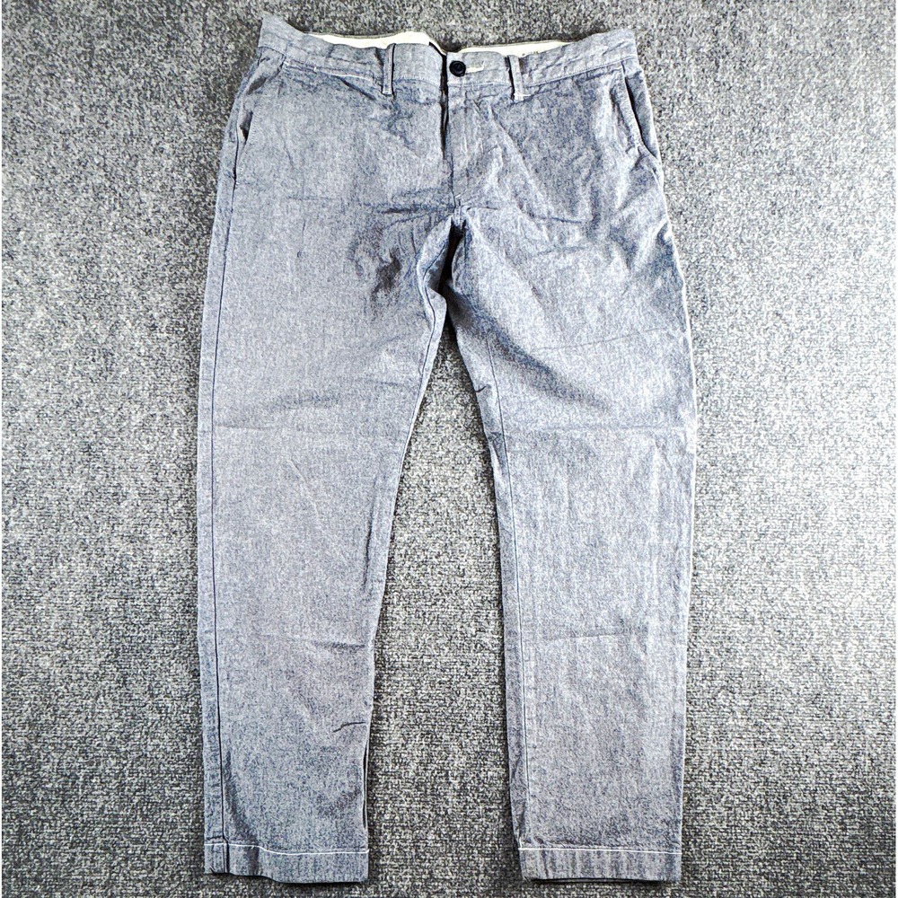 J.Crew 484 Slim Fit Stretch Men's Grey Heathered Trousers W34 L30